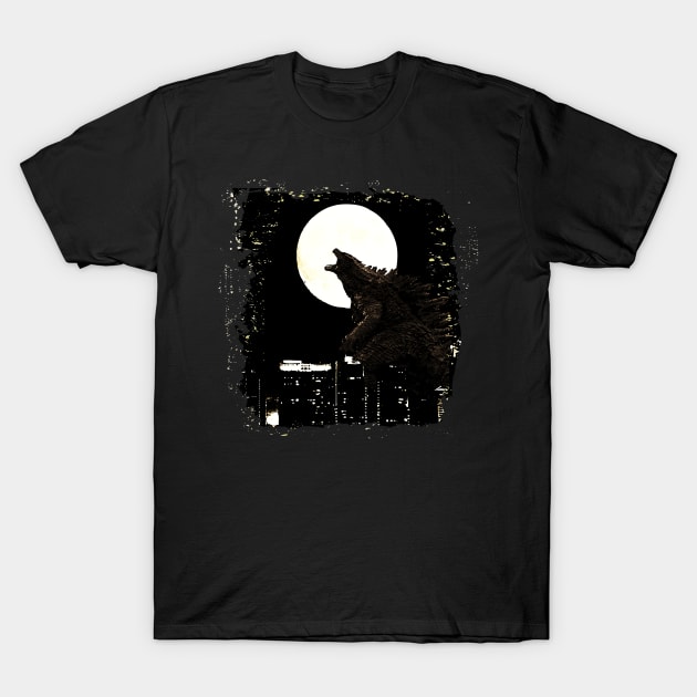 Godzilla T-Shirt T-Shirt by Lamink